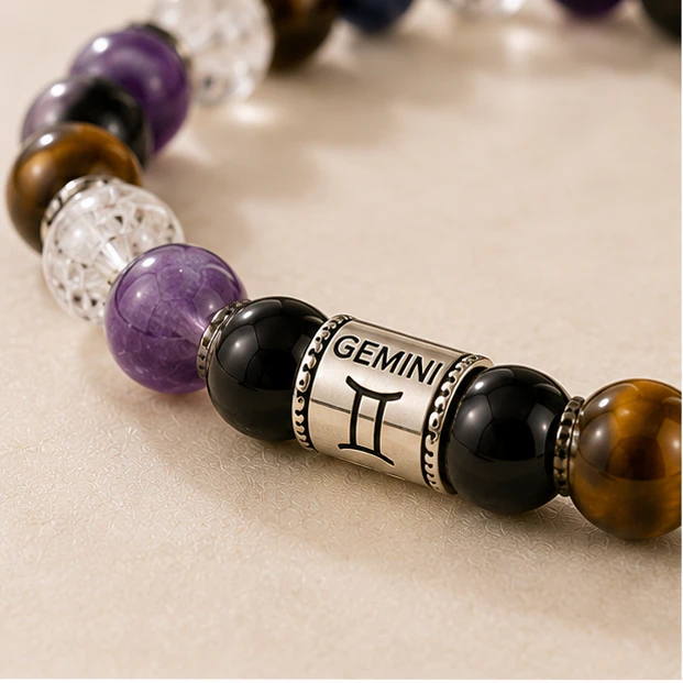Gemini Crystal Bracelet 8mm