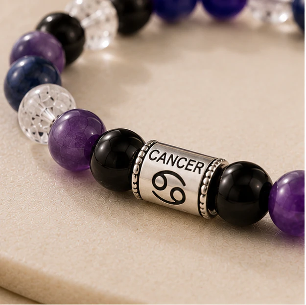 Cancer Crystal 8mm Bracelet