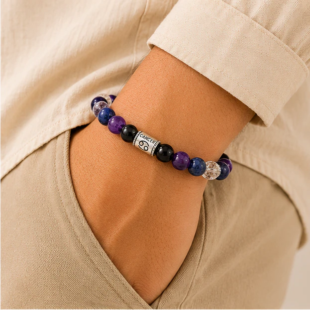 Cancer Crystal 8mm Bracelet