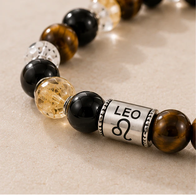 Leo Crystal Bracelet 8mm