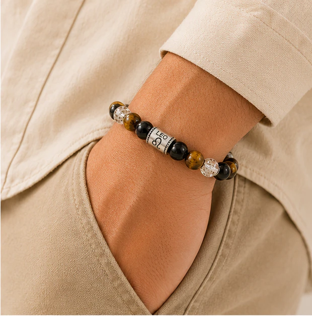 Leo Crystal Bracelet 8mm