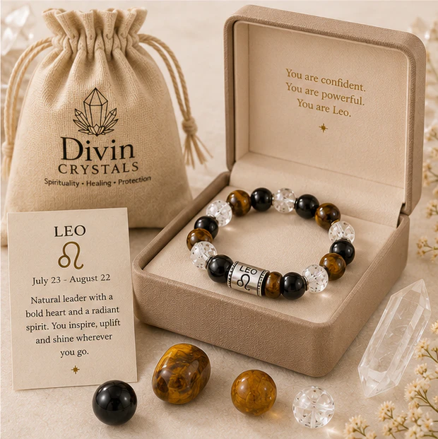 Leo Crystal Bracelet 8mm