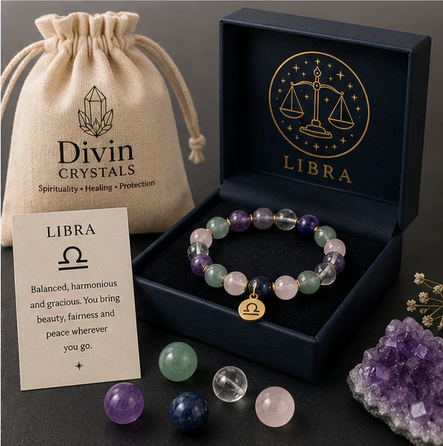 Libra Crystal Bracelet 8mm