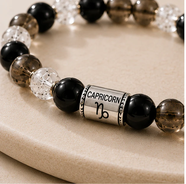 Capricorn Crystal 8mm Bracelet
