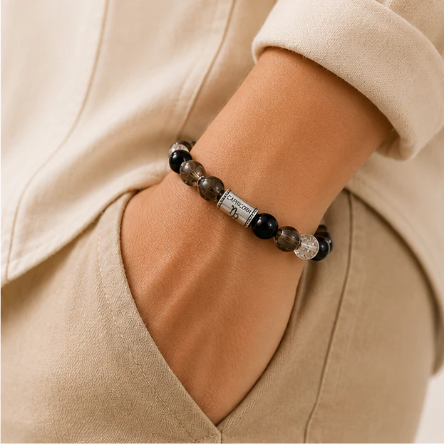 Capricorn Crystal 8mm Bracelet