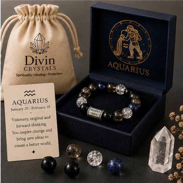 Aquarius Crystal 8mm Bracelet