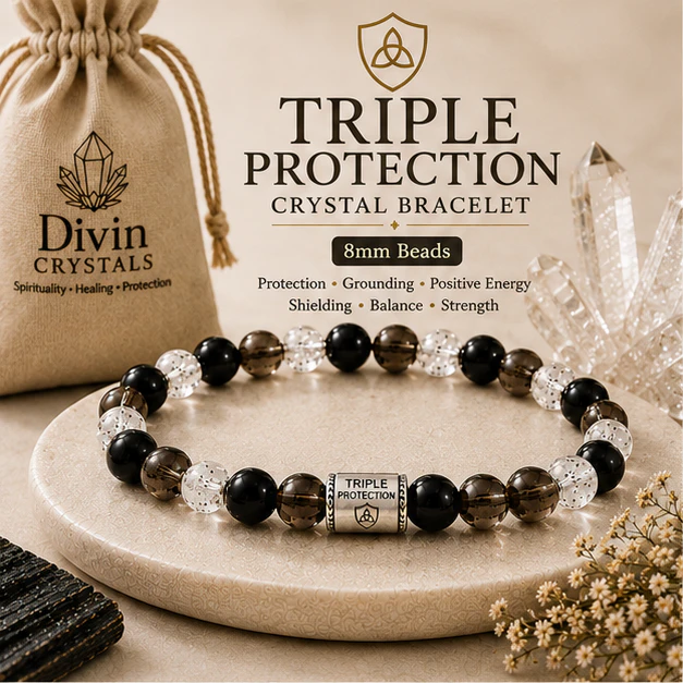 Triple Protection 8mm Bead Bracelet