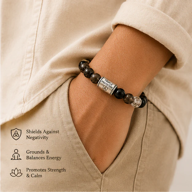 Triple Protection 8mm Bead Bracelet