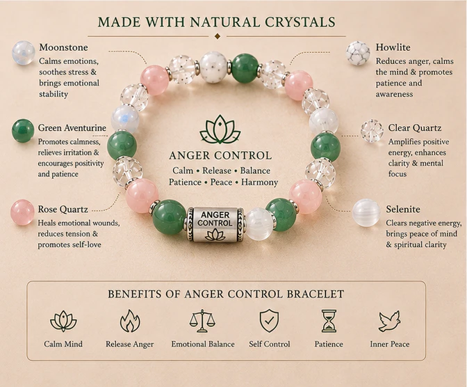 Custom Bracelet  Anger Control