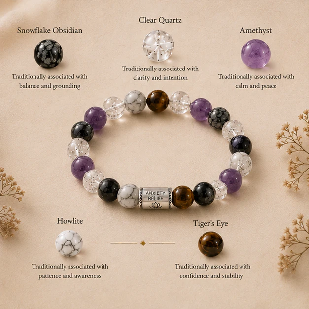 Custom Bracelet  Anxiety Relief