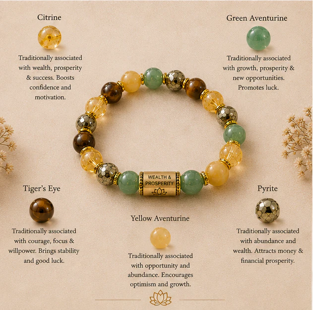 Custom Bracelet  Wealth &amp; Prosperity
