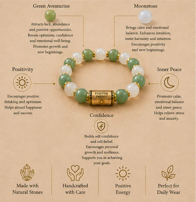 Custom Bracelet  Positive Energy