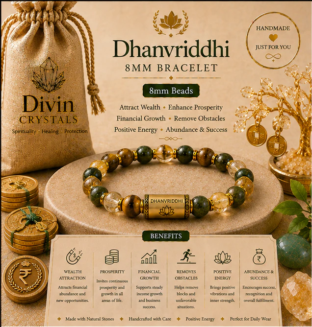 Dhanvriddhi 8mm Bracelet