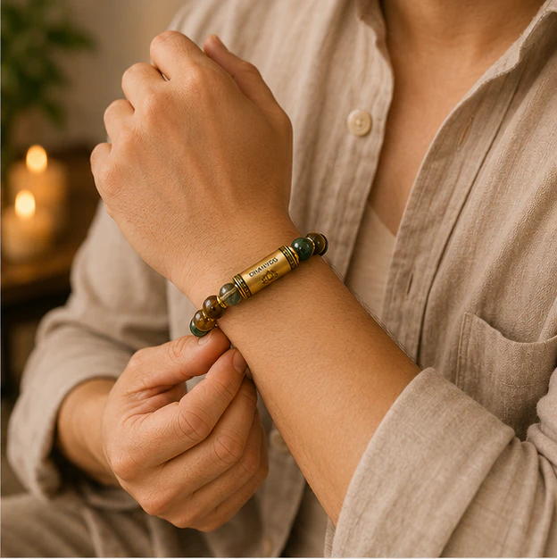 Dhanyog 8mm Bracelet  Natural