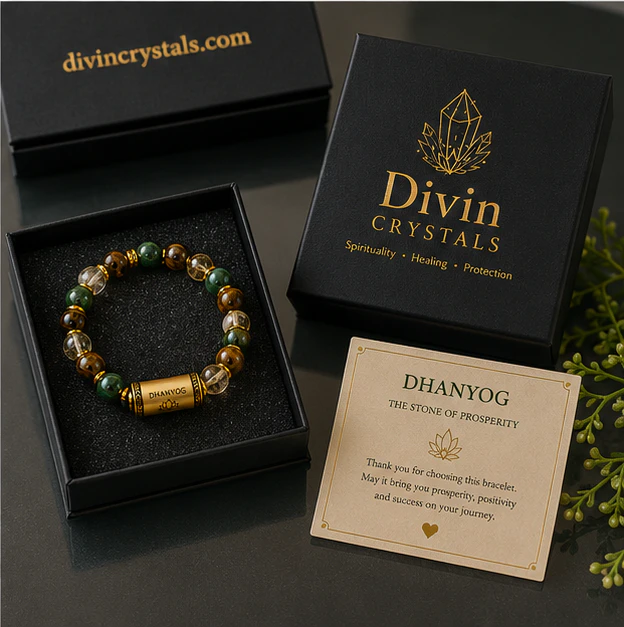 Dhanyog 8mm Bracelet  Natural