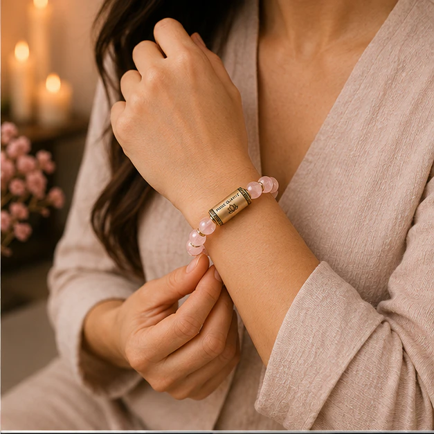Rose Quartz 8mm Beads Bracelet
