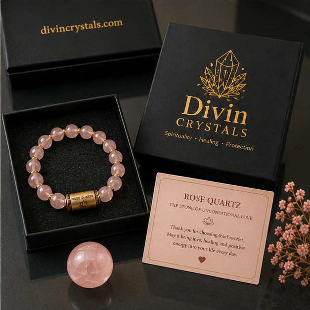 Rose Quartz 8mm Beads Bracelet