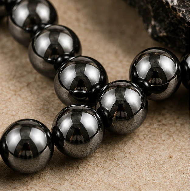 Hematite 8mm Bead Bracelet