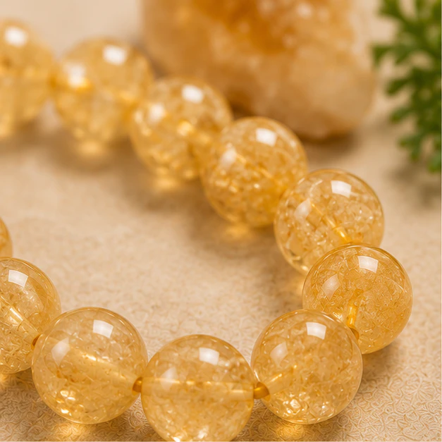 Citrine Natural 8mm Beads Bracelet