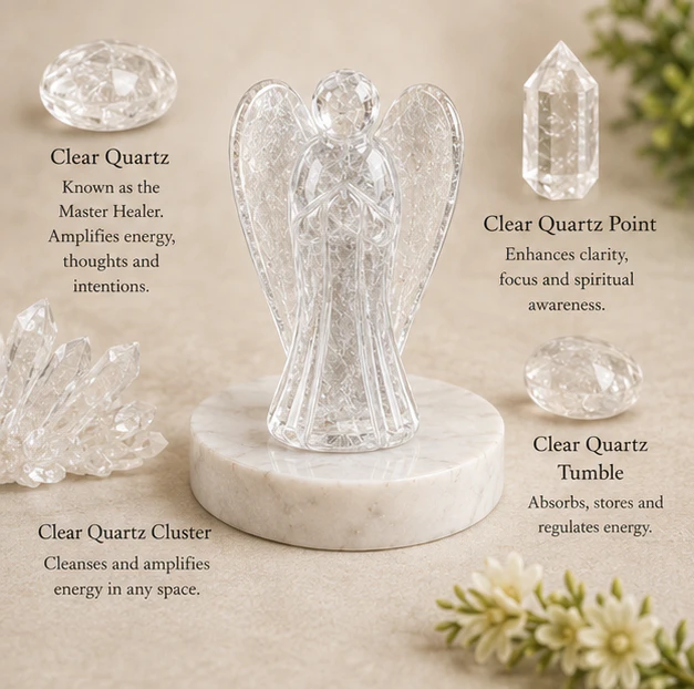 Crystal Clear Quartz Angel