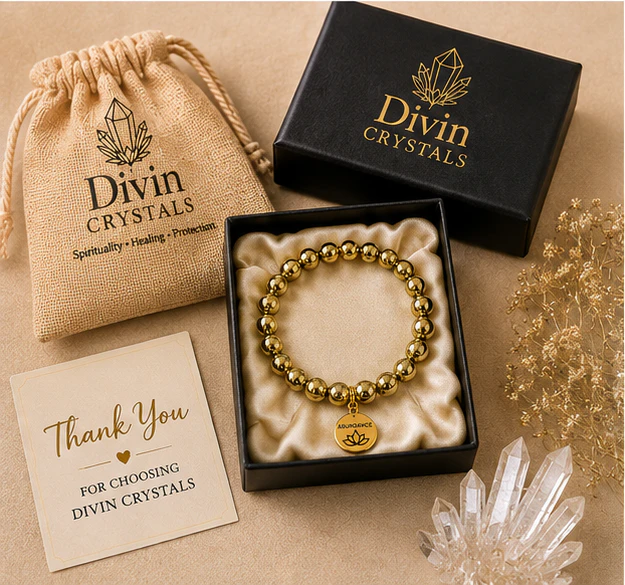 Crystal Anklet  Golden Pyrite