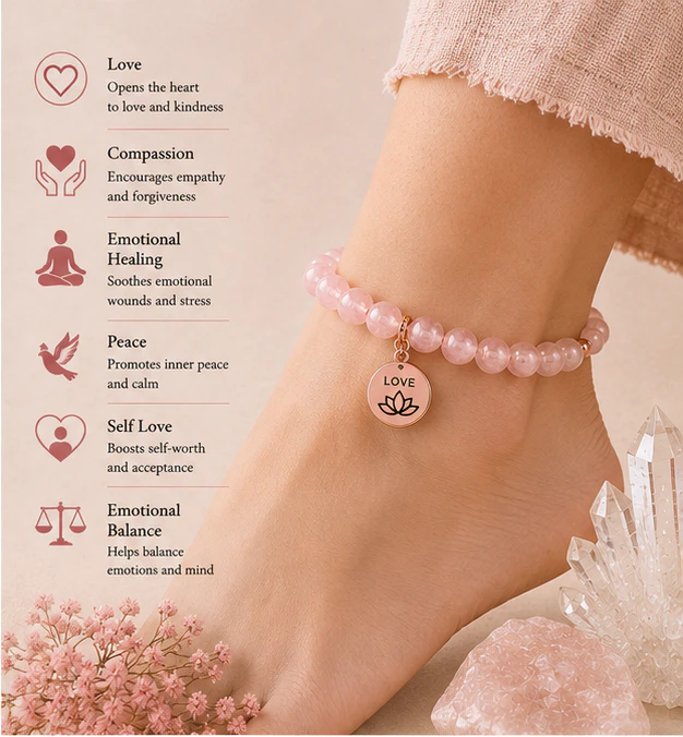 Crystal Anklet  Rose