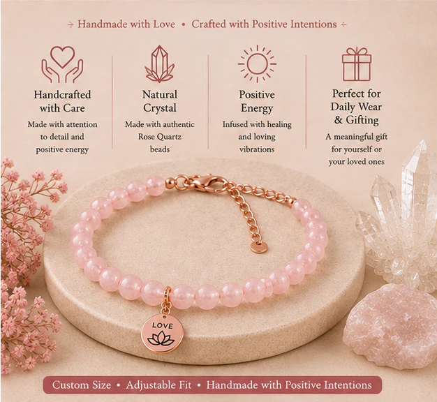 Crystal Anklet  Rose
