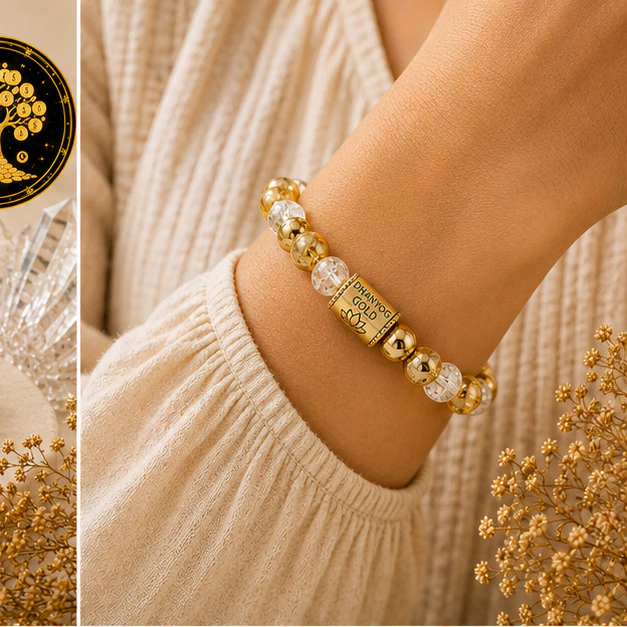 Dhanyog Gold 8mm Bracelet