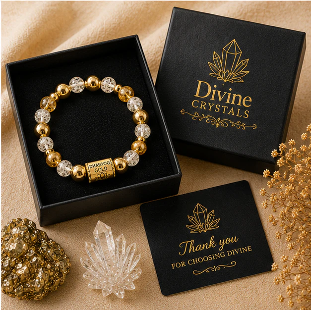 Dhanyog Gold 8mm Bracelet