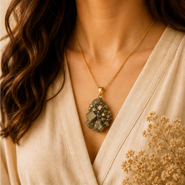 Pendant  Raw Pyrite