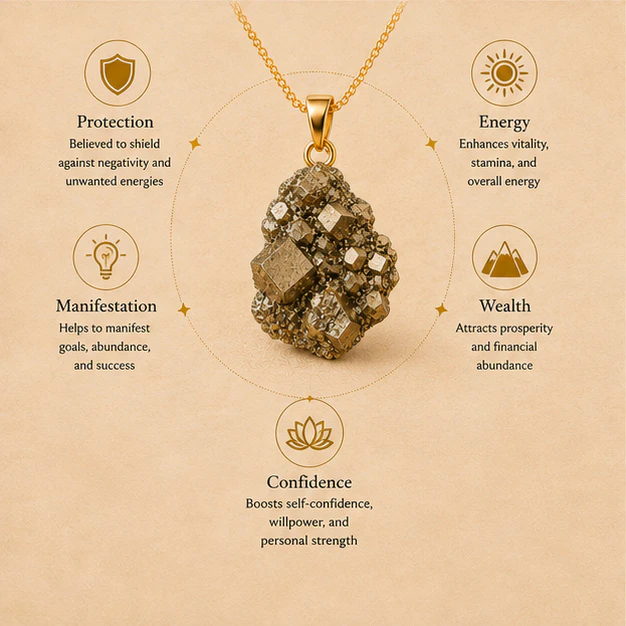 Pendant  Raw Pyrite