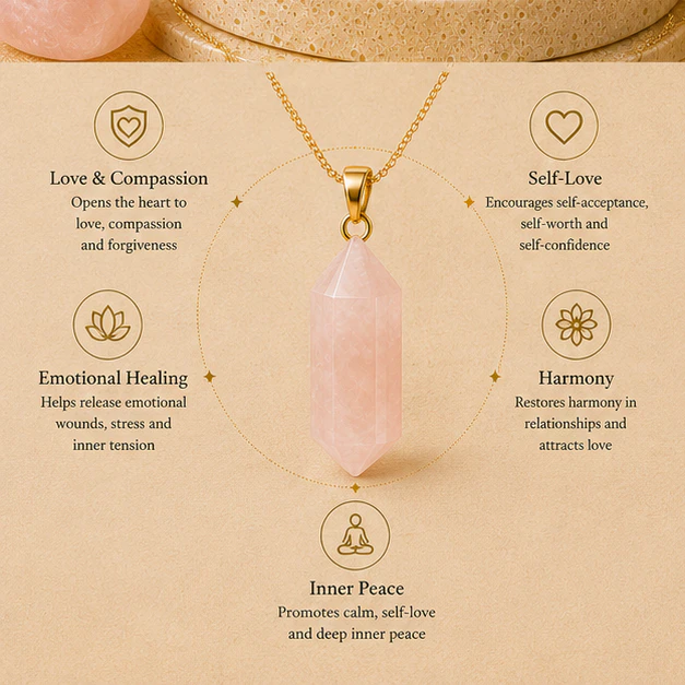 Pendant  Rose Quartz