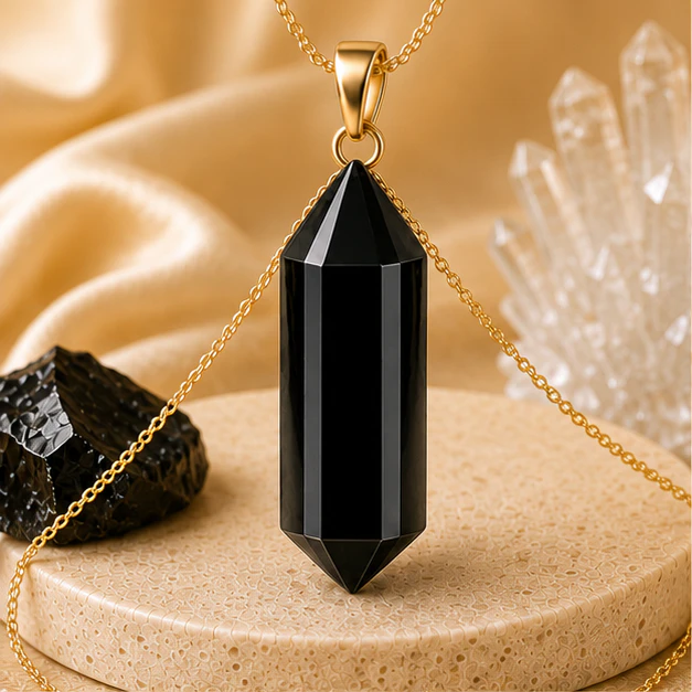 Pendant  Black Obsidian