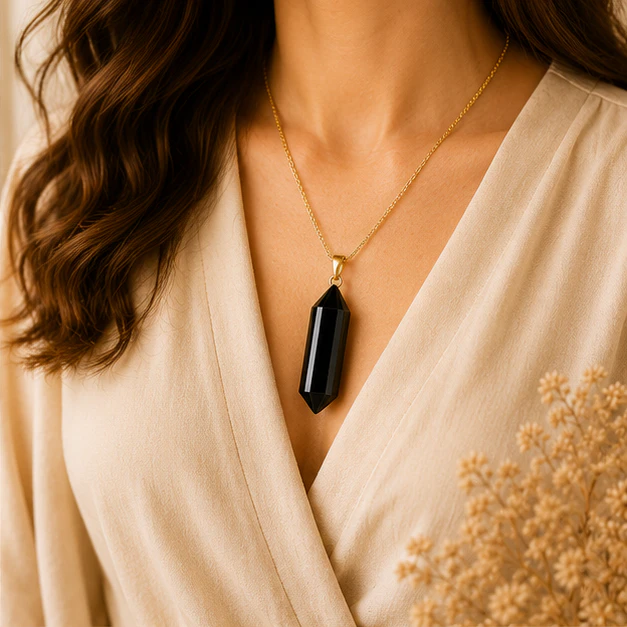 Pendant  Black Obsidian