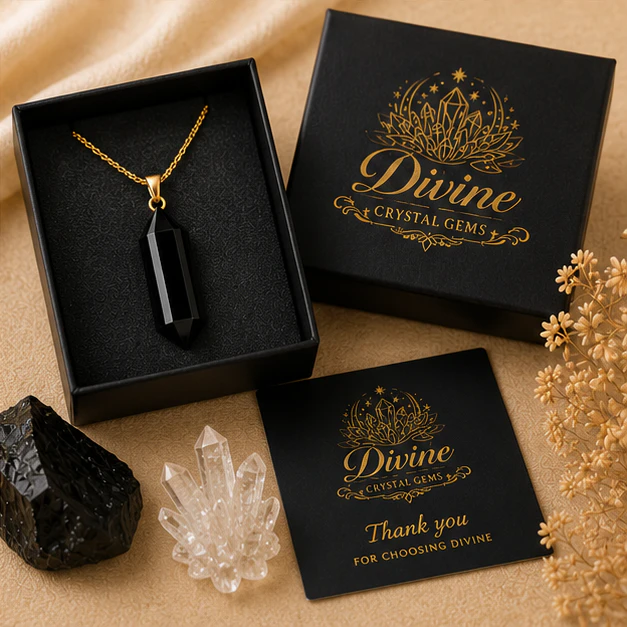 Pendant  Black Obsidian