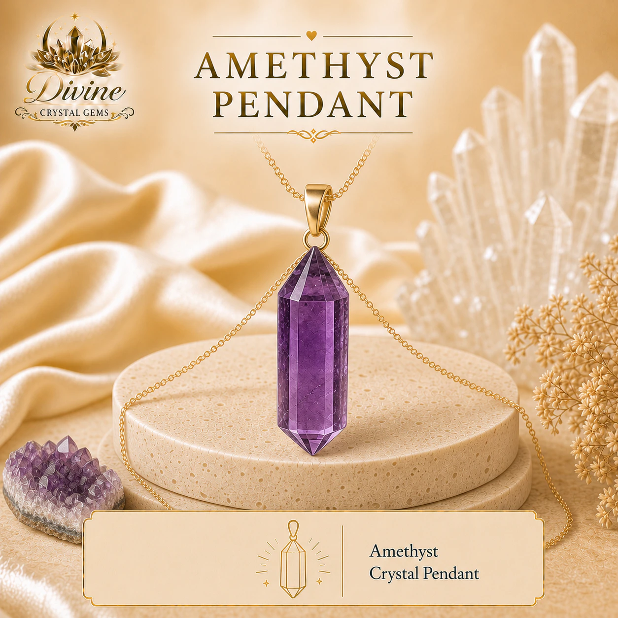 Pendant  Amethyst