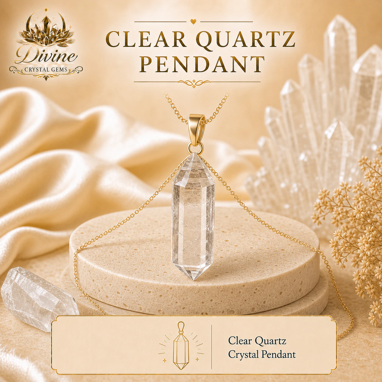 Pendant  Clear Quartz