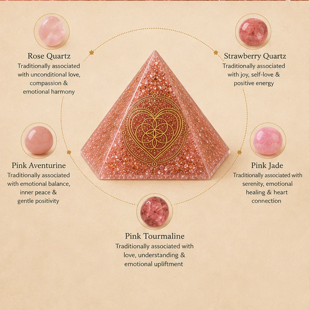 Orgonite Pyramid  Love Attraction