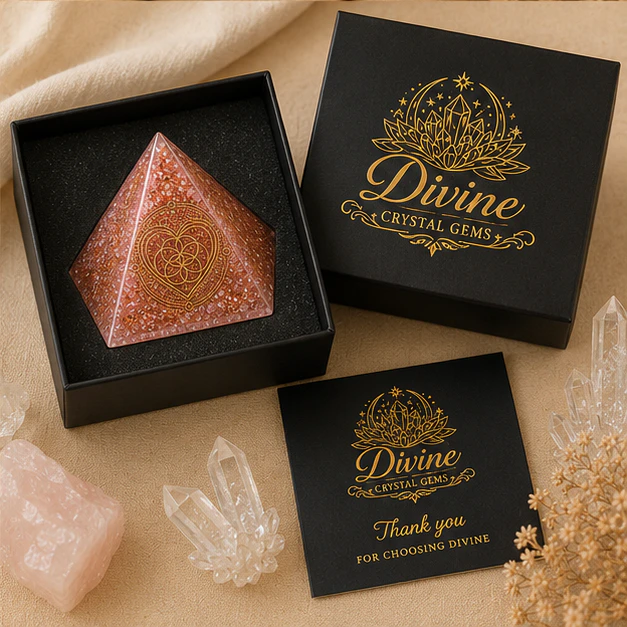 Orgonite Pyramid  Love Attraction