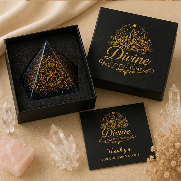 Orgonite Pyramid  Pyrite Money Magnet