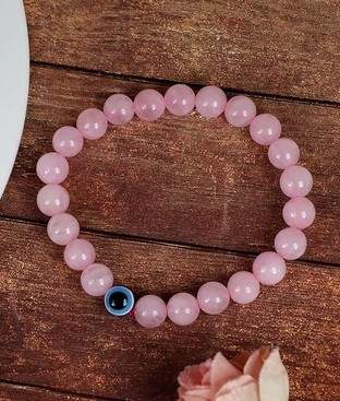 Evil Eye Rose Quartz With Green Aventurine Bracelet – 8MM
